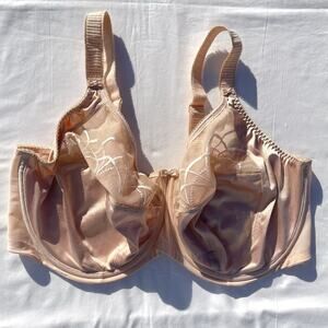 Elomi Cate Full Cup Banded Underwire Bra 42I Latte Beige EL4030 42i